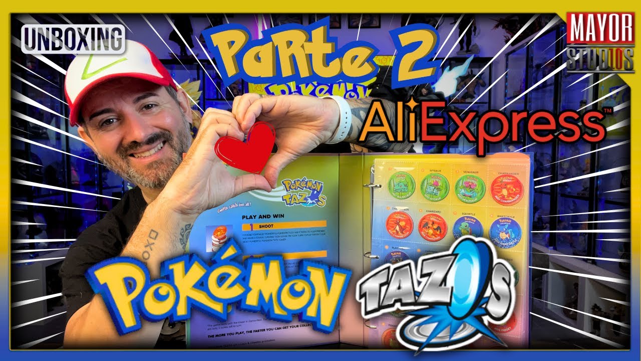 Pokemon Tazos 2a, 3a generación y Unows 🔴 Replicas 100% fieles del AliExpress 🤩❤️ Unboxing y review