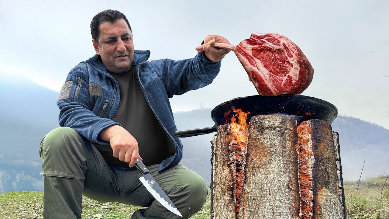 Bistec Perfecto en una Vela Finlandesa: Cocina R&uacute;stica en Azerbaiy&aacute;n