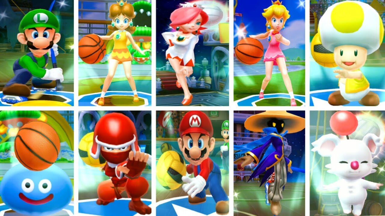 Mario Sport Mix - All Characters - All Super Shots