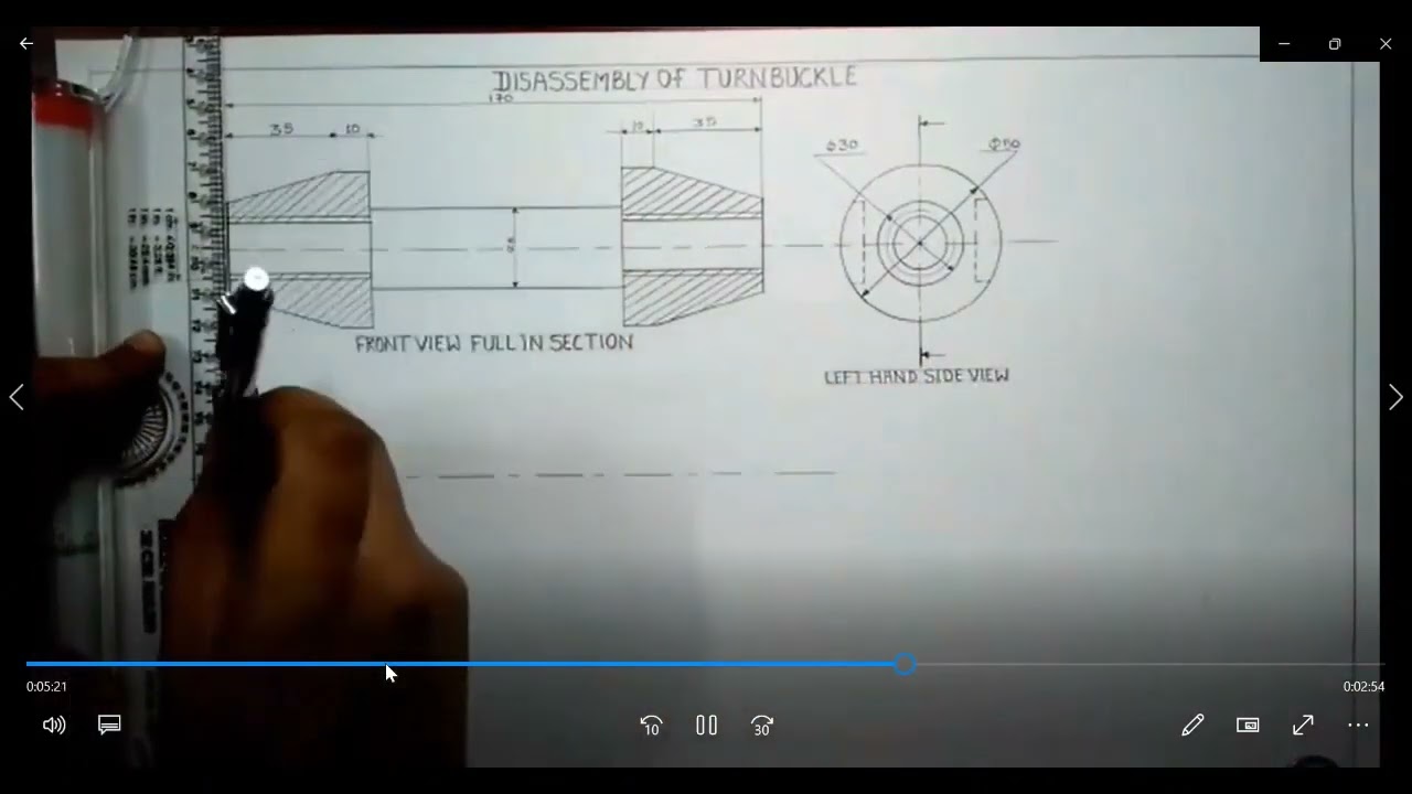 DISASSEMBLY OF TURNBUCKLE