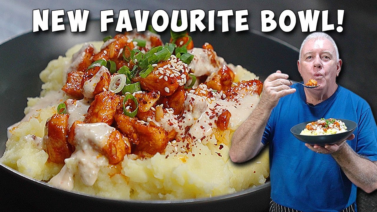 EASY Korean Chili Chicken Mash Bowl &mdash; Next Level Comfort Food!
