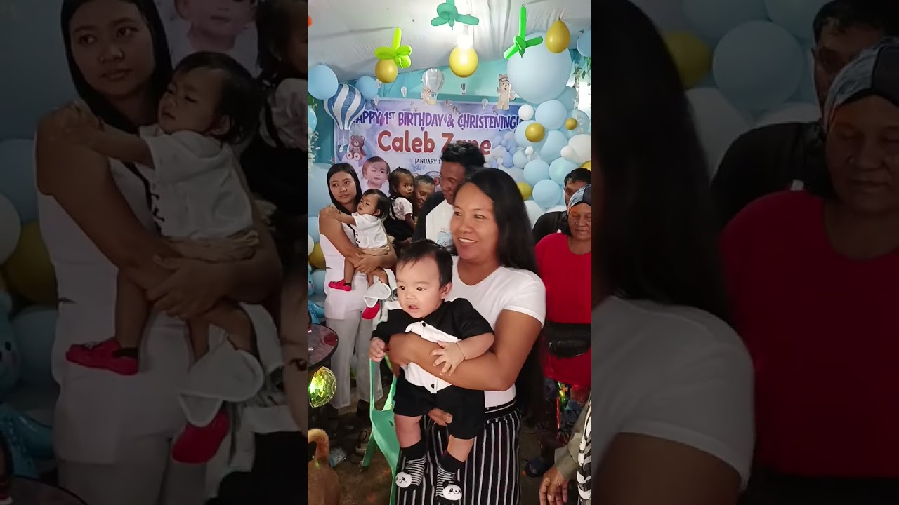 Caleb christening and 1st Birthday 