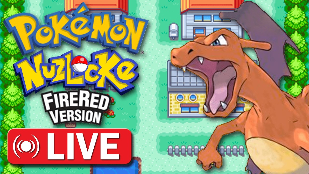 Pokemon Fire Red Nuzlocke (Attempt 1) - Live Playthrough [Part 1]