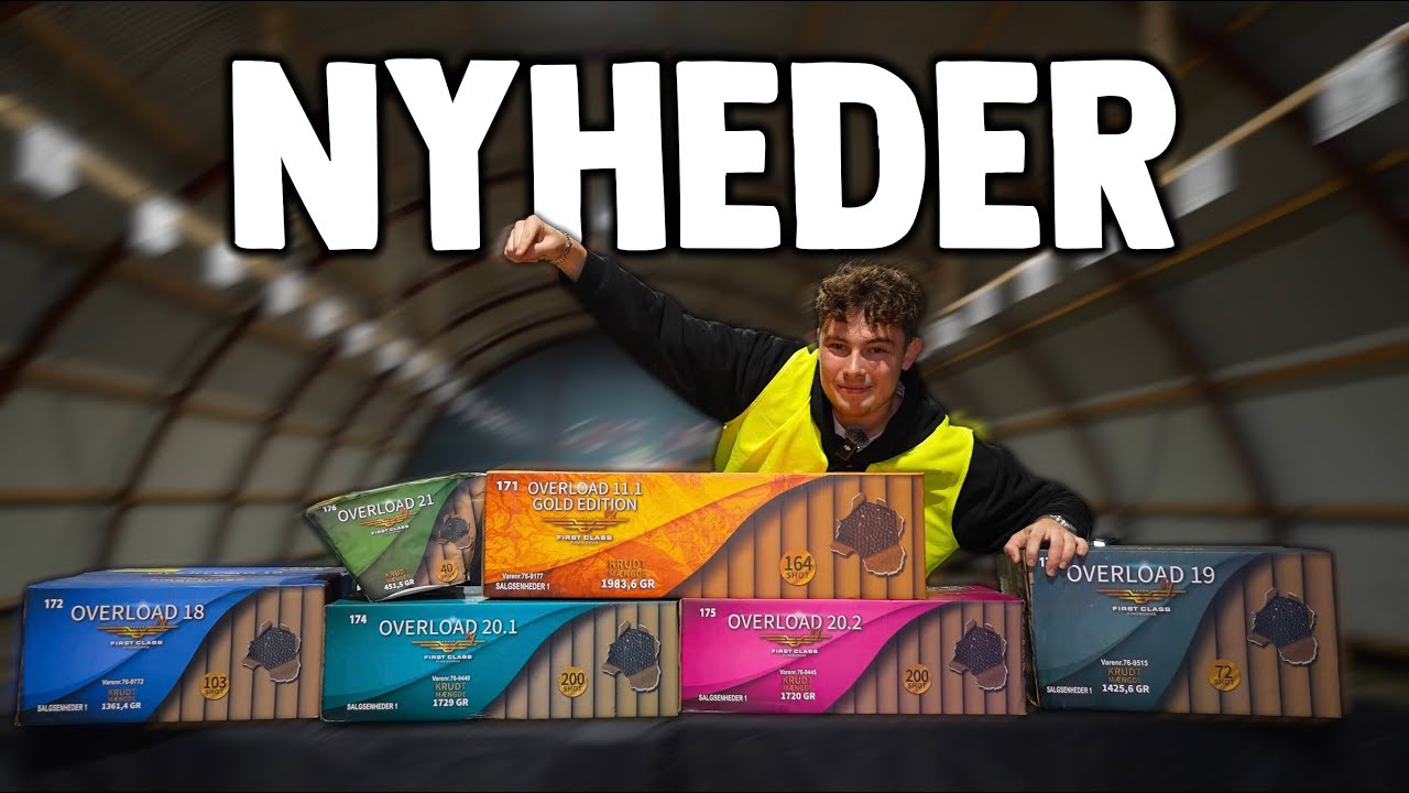 Fyrværkleri Test Af Alle Nye Overload Batterier! 2025-2026