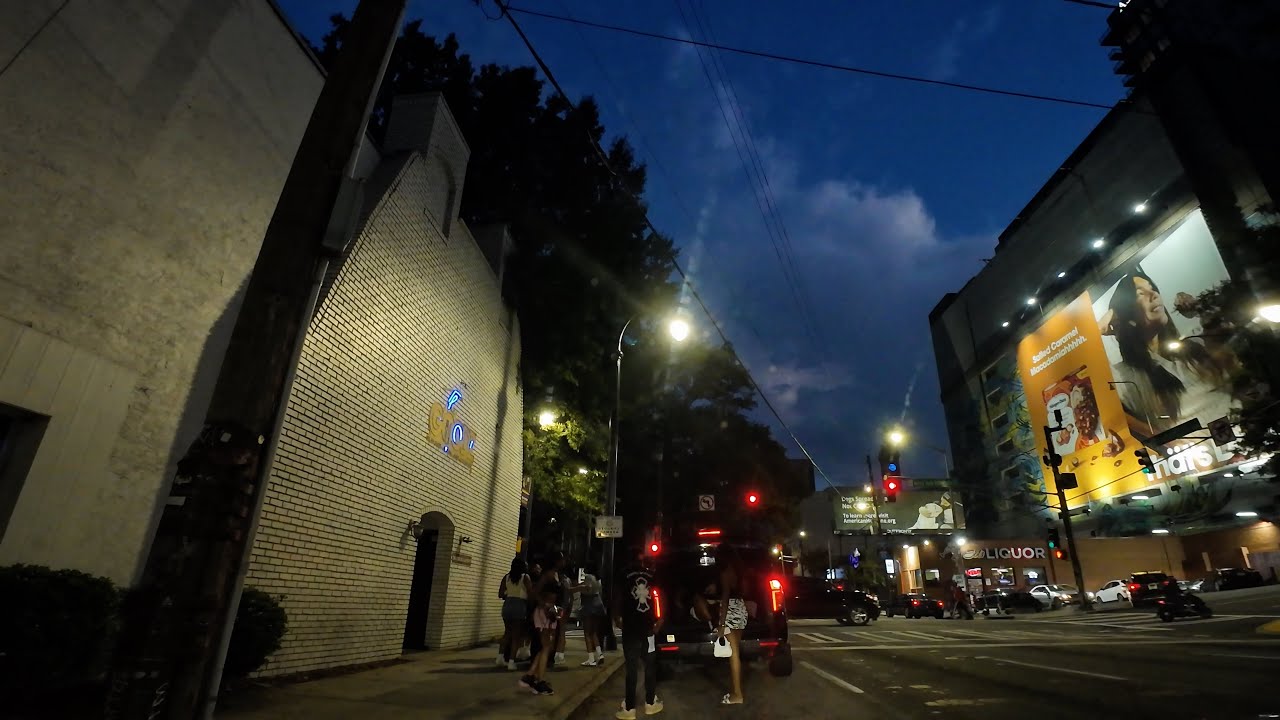 Midtown Atlanta From Day to Night Relaxing Scenic Drive [4K] 2026