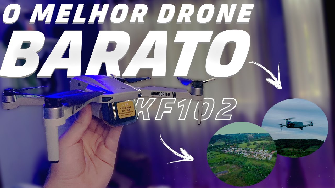 Drone KF102 - BARATO com Gimbal e GPS (O melhor Drone Custo Benefício)