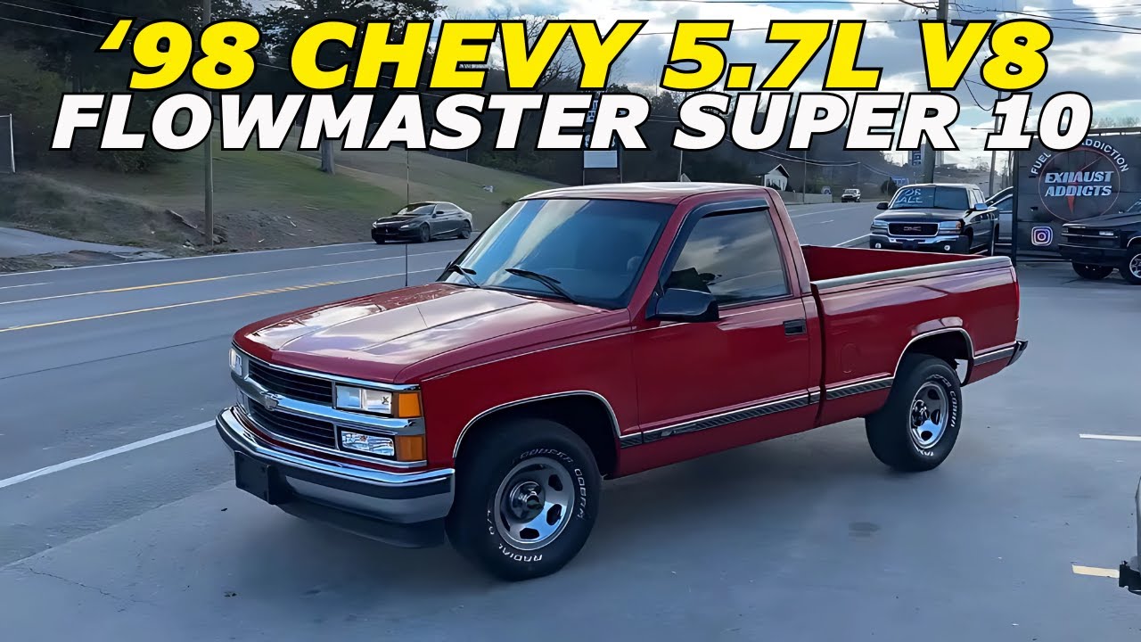 1998 Chevy 1500 5.7L V8 Exhaust Sound w/ Flowmaster Super 10!