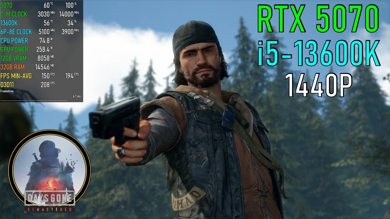 Days Gone: RTX 5070 | HIGH | 1440P