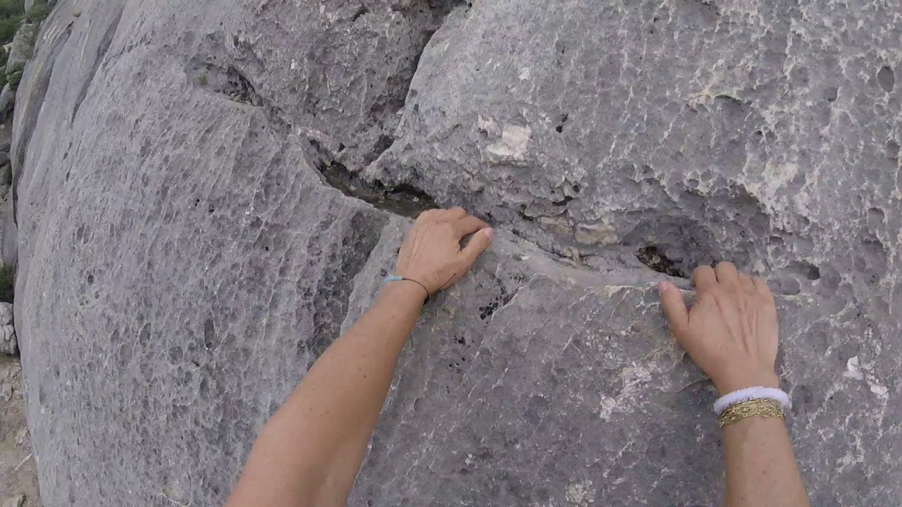 Escalade à la Sainte Victoire;secteur le labo: