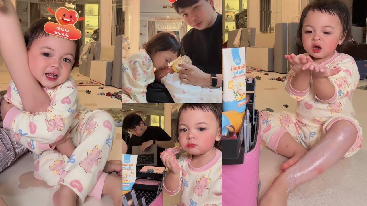 โมเน่เลี้ยงน้องไป รีวิวvายของไป เริ่ดเลยแหละ🤩วิ่งวุ่นหานม ล่าสุดจะให้น้องกินนมตัวเอง🥰เสาหลักของบ้าน