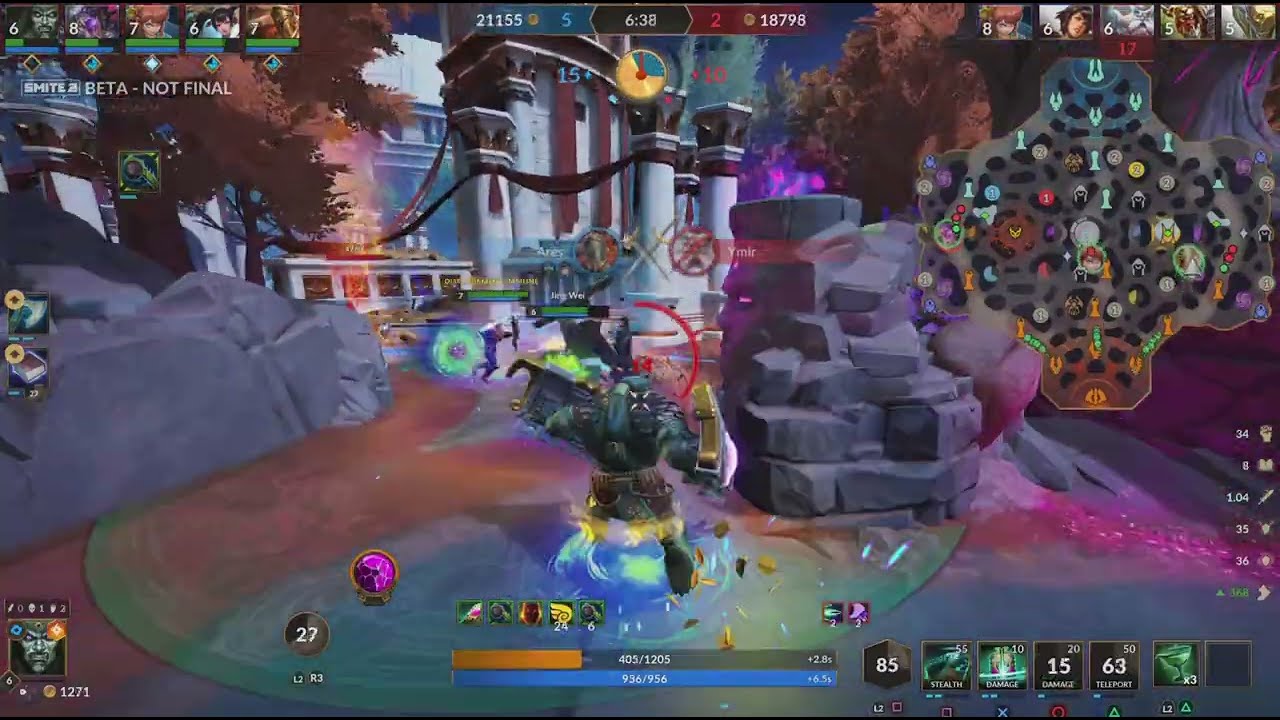 Cracking people with Cabraken Aspect Smite 2 solo lane and Jungle