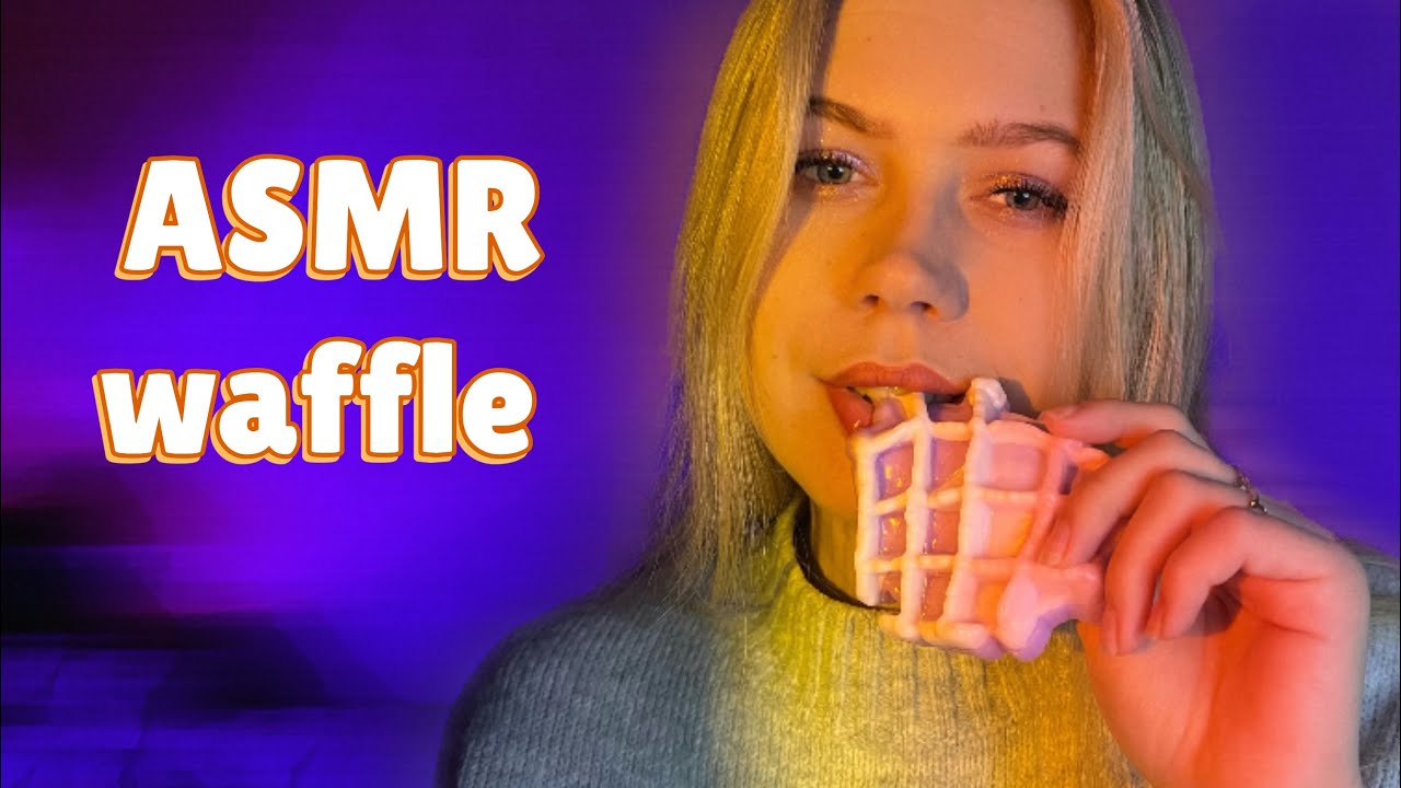ASMR waffle | squishy waffle | eating #asmrminuha #asmr