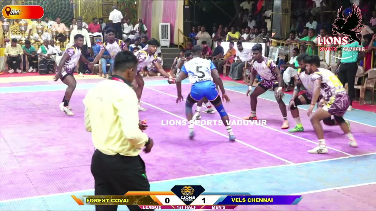 LEAGUE ||VELS UNI CHENNAI vs FOREST COVAI  || SOUTH INDIA LEVEL MENS KABADDI MATCH || VADUVUR