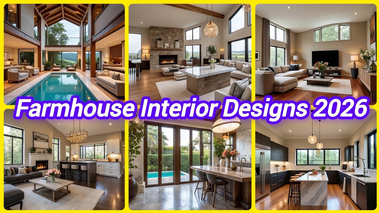 Farmhouse Interior Design | Modren interior decor | Luxury Homes decorations 