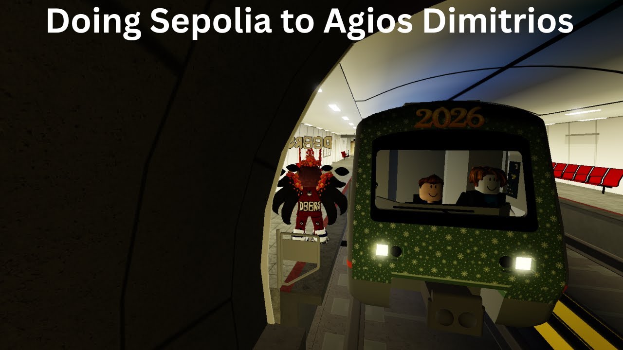 Doing Sepolia to Agios Dimitrios- Metro Transport- Version 1.3.10-2nd Gen Train