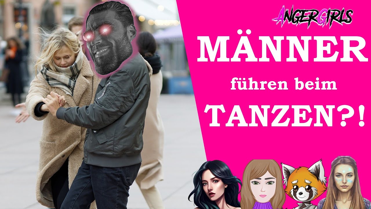 Männer führen beim Tanzen - AngerGirls mit Anneke und Panda