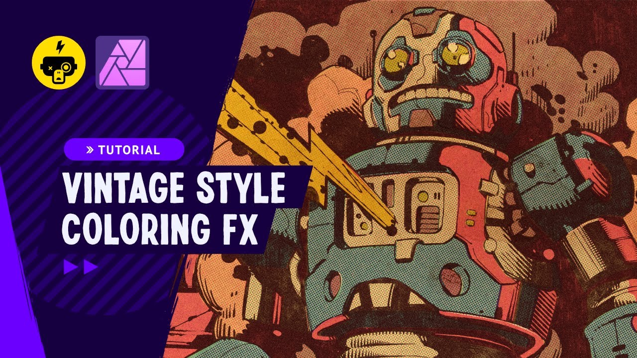 Transform Your Flat Colors into Vintage Comic Art in Affinity Photo!