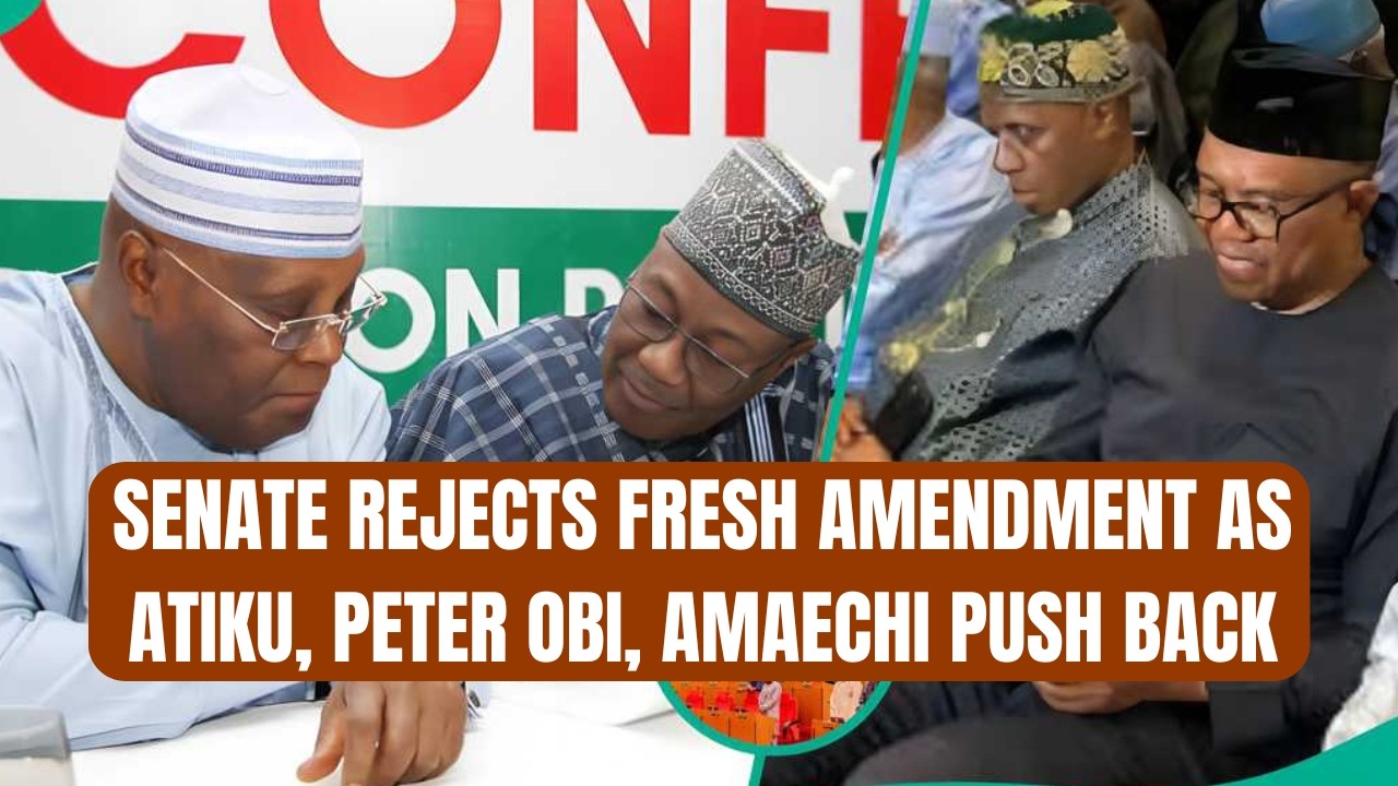 Electoral Act: Senate Rejects Fresh Amendment as Atiku, Peter Obi, Amaechi Push Back