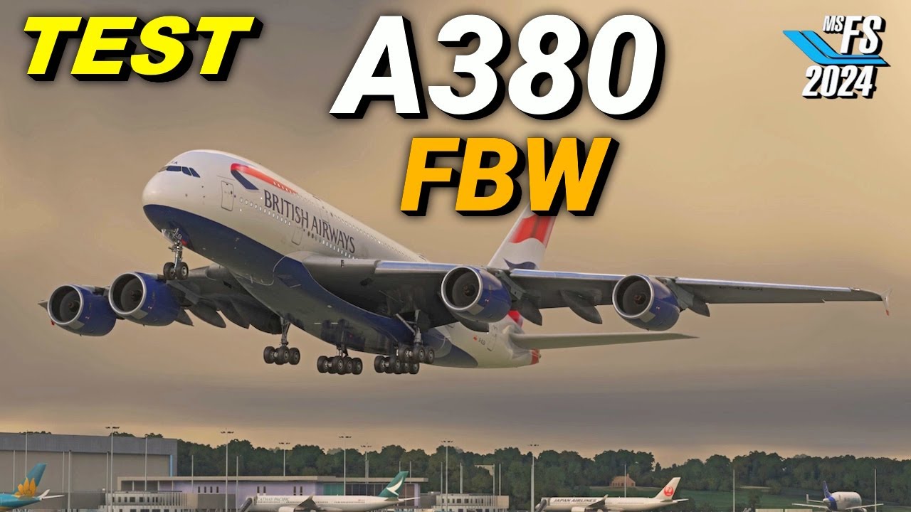 AIRBUS A380 FBW ❗TETS do Rzymu I MSFS2024