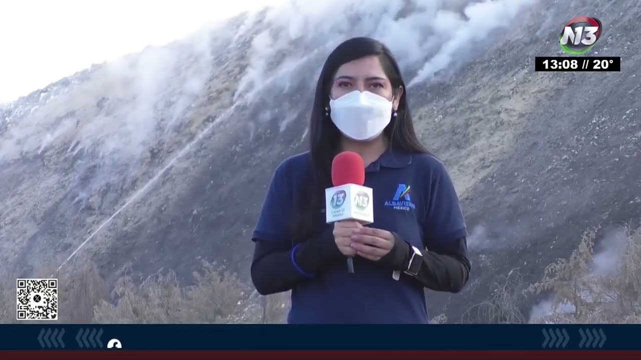 #Canal13Puebla 🔥 Cumple 48 horas activo el incendio del relleno sanitario de San José Chiapa.