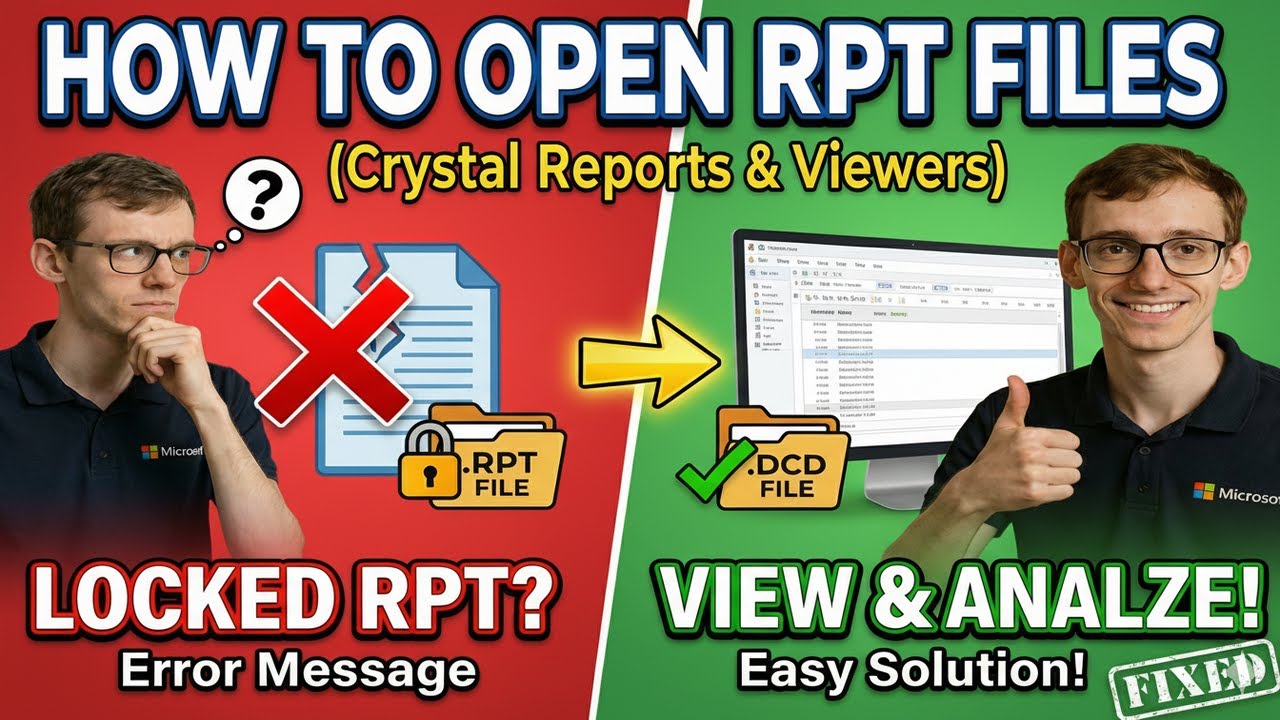 How to Open RPT Files (Crystal Reports & Viewers)