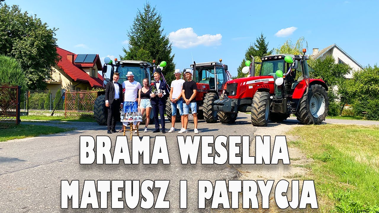 BRAMA WESELNA MATEUSZ I PATRYCJA 19.08.2023R