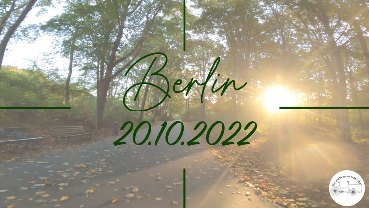 Cycling through Berlin in autumn | Berlin mit dem Fahrrad im Herbst | 4K | 20.10.2022 | ASMR
