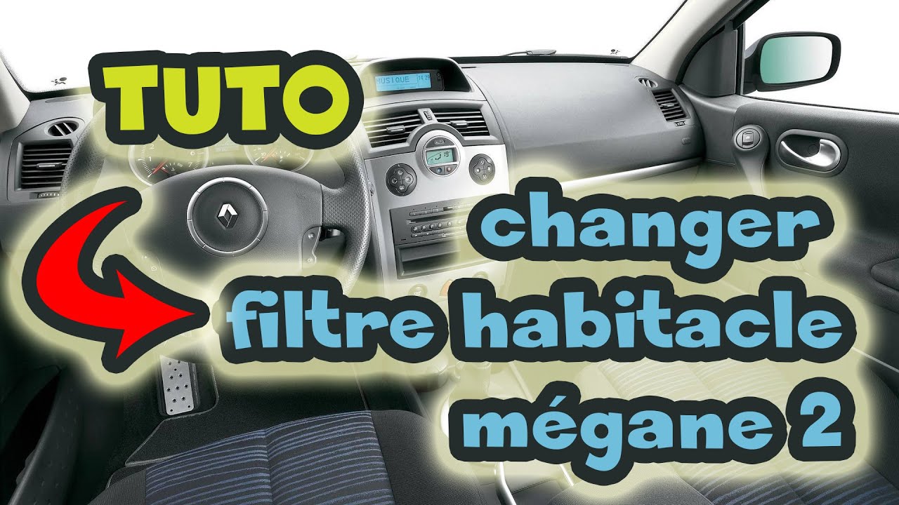 TUTO changer filtre habitacle Mégane 2 (How to change the cabin air filter)