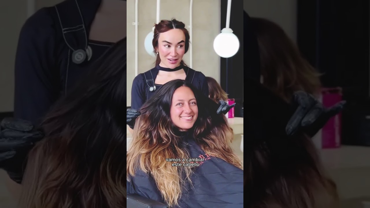 Mechas balayage para cabello negro a castaño #blonde #balayage #balayagehighlights