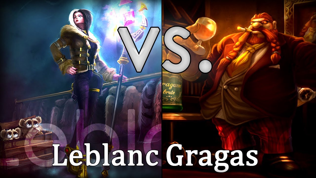 [LoL] League of Legends Leblanc vs Gragas Season 4 Platinum Ranked Solo Queue Mid - Full Game