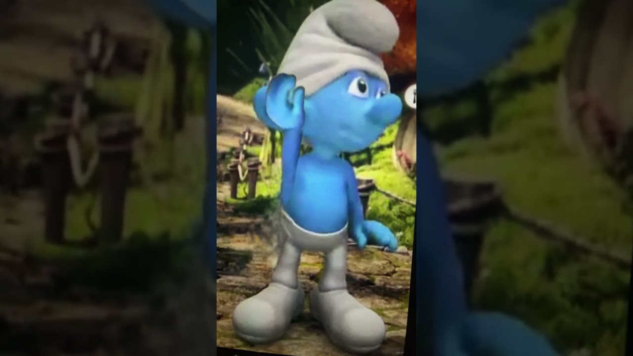 Clumsy Smurf berps extremelt loud  (iTalk Smurf)