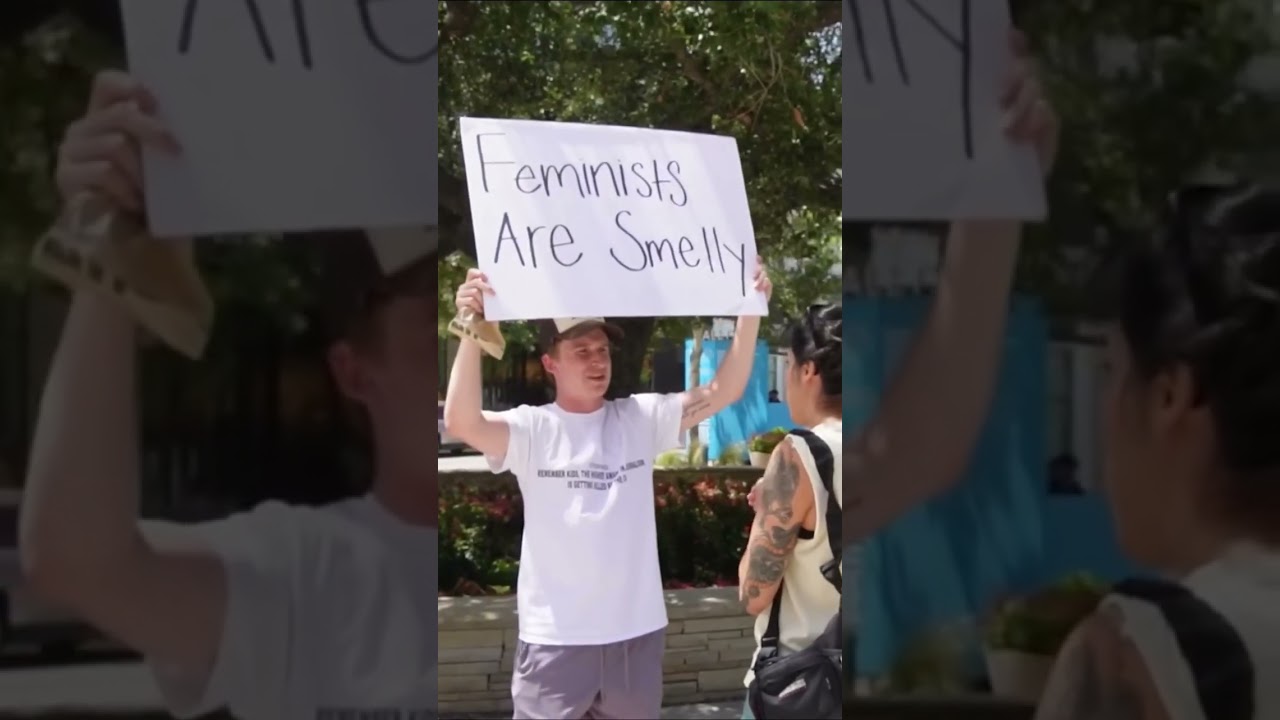 Angry feminist seeking attention.