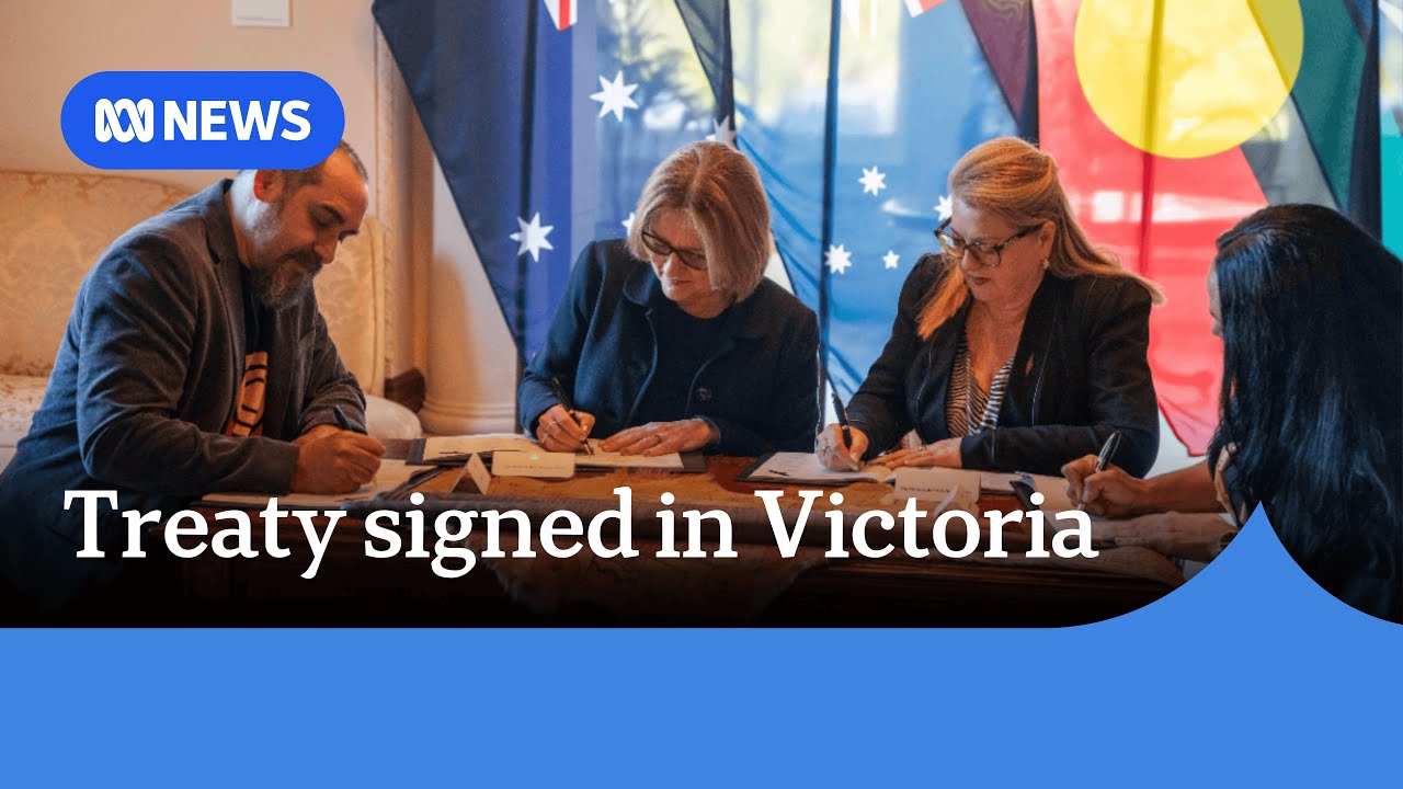 Australia's first treaty with Aboriginal people signed in Victoria | ABC NEWS