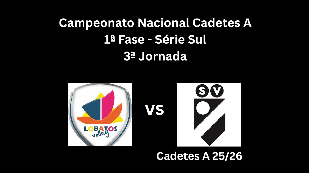 Campeonato Nacional Cadetes - 1ª fase / 3ª jornada