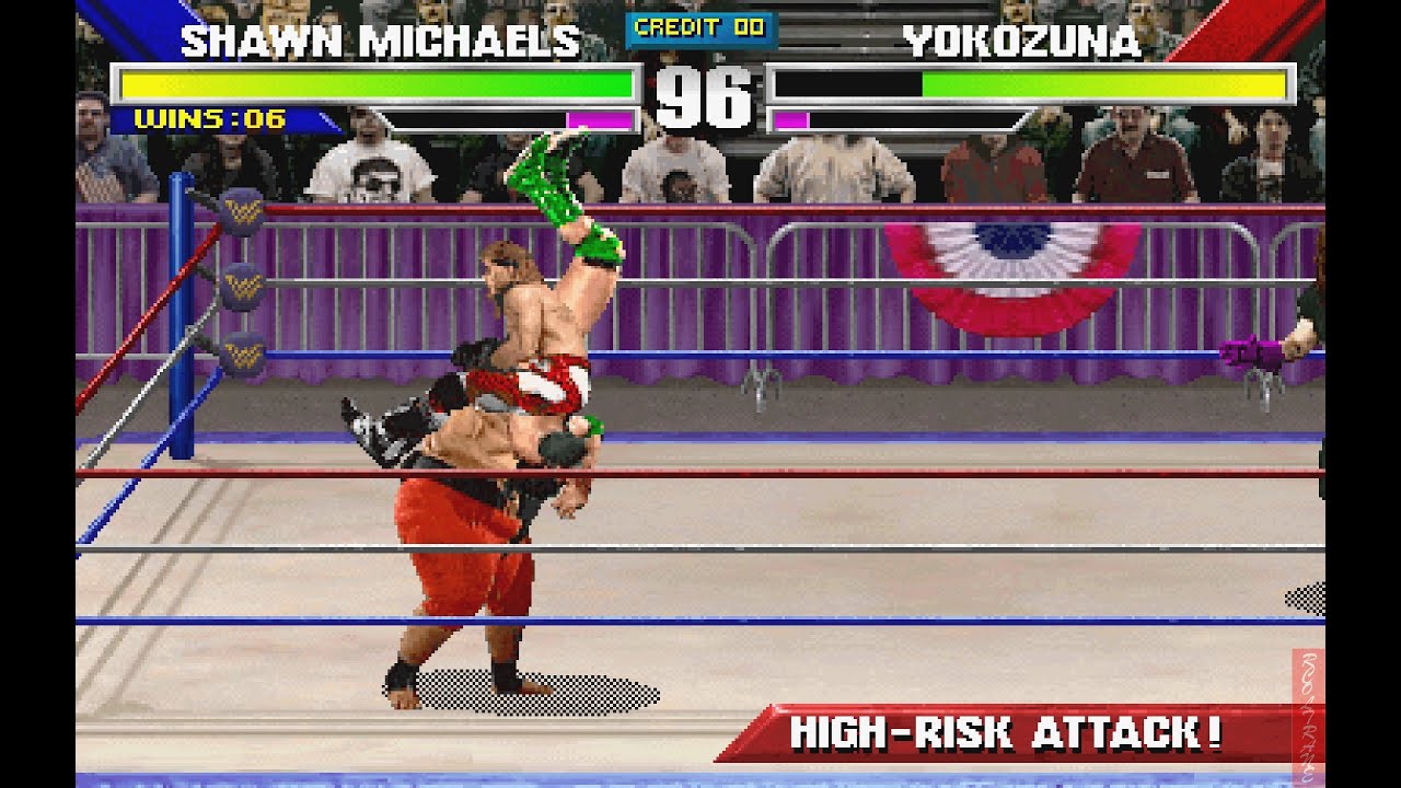 1CC Shawn Michaels - Intercontinental - IMPOSSIBLE mode - WWF WrestleMania [Arcade]