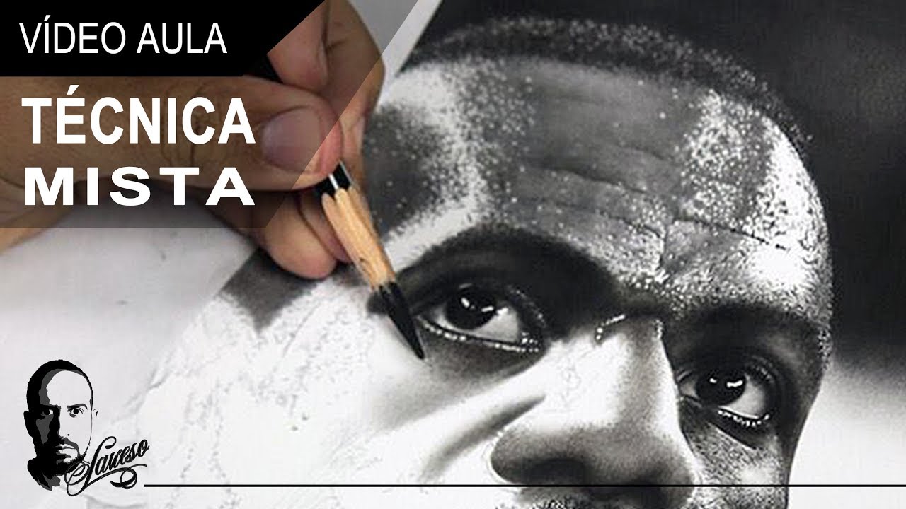 Vídeo Aula - Desenhando com lápis grafite e carvão - Charles Laveso