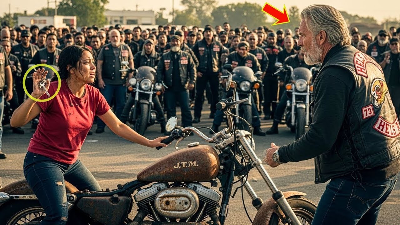 Ausreißerin zahlt 40 $ für rostige Harley – am nächsten Tag verändern 97 Hells Angels ihr Leben
