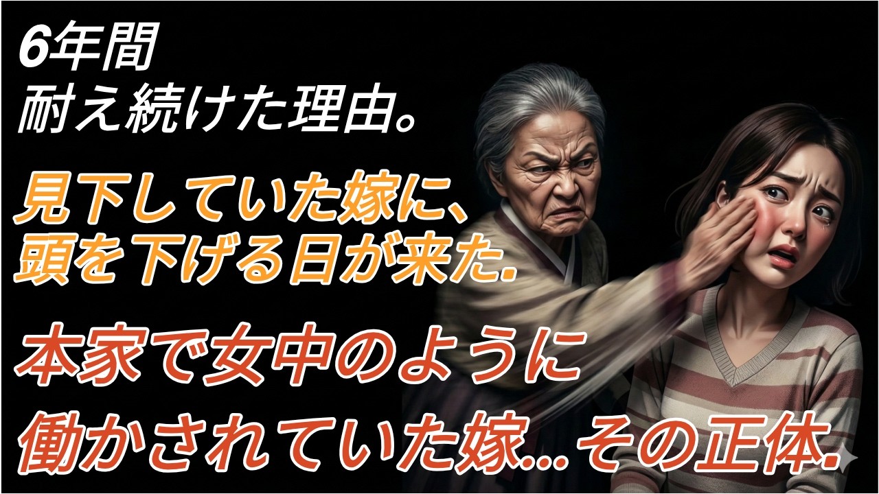 本家で女中のように働かされていた嫁…その正体