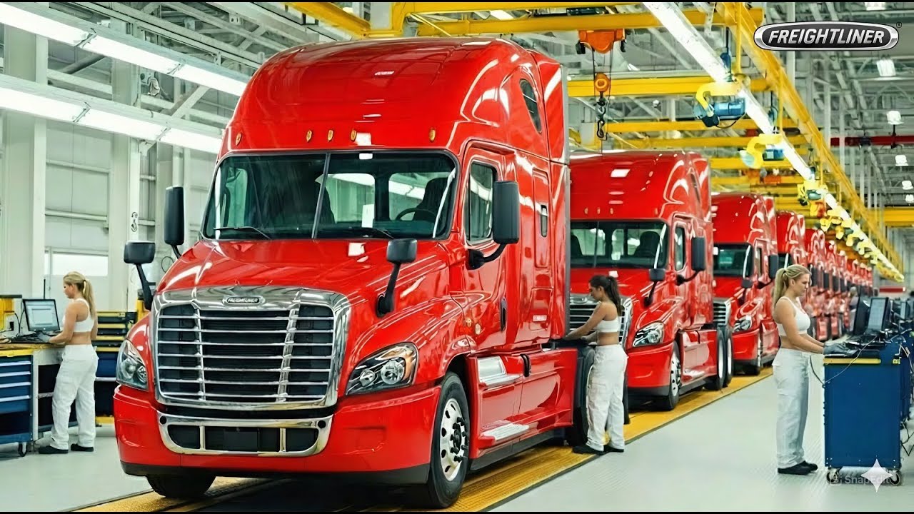 Inside a Modern Truck Recycling Factory: From Old Trucks to Freightliner Semi-Trucks (Full Process)