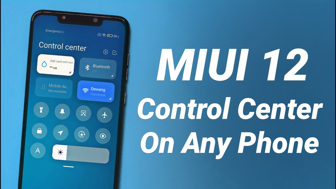 MIUI 12 Control Center on Any Android Phone | APK Download No Root