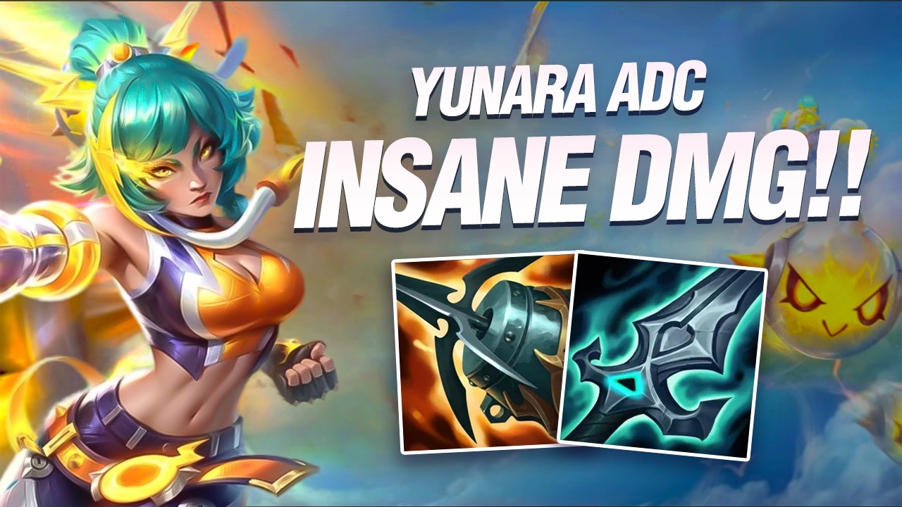 CRAZY DAMAGE !! WEATHER ENTITY YUNARA GAMEPLAY // WILD RIFT (BUILD+RUNES)
