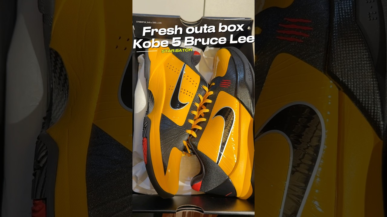 Fresh outa box- Zoom Kobe 5 Bruce Lee STAR BATCH