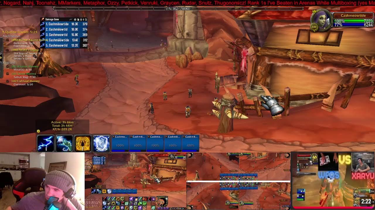 Manually Multiboxing 5 Elemental Shamans (67) | TBC!