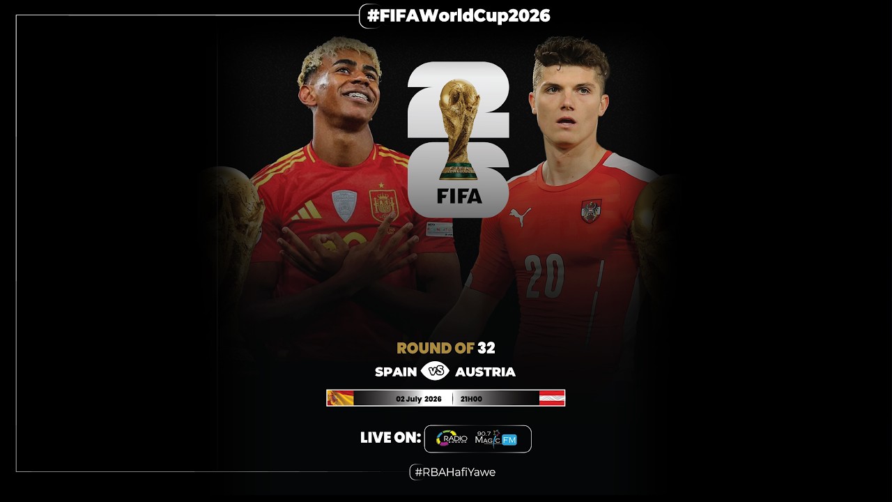 🔴 LIVE: Spain 3-0 Austria | World Cup 2026 - ROUND OF 32