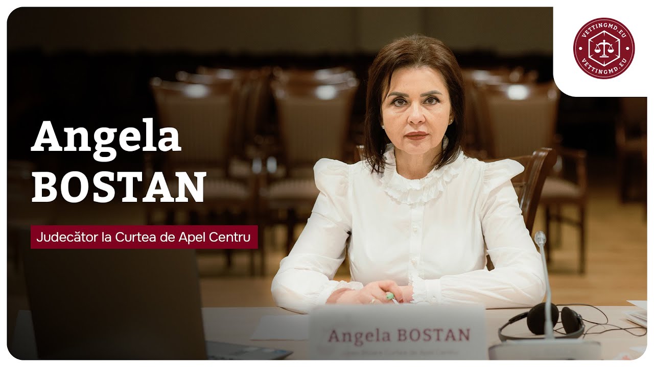 Audierea în Comisie a judecătoarei Curții de Apel Centru, Angela Bostan