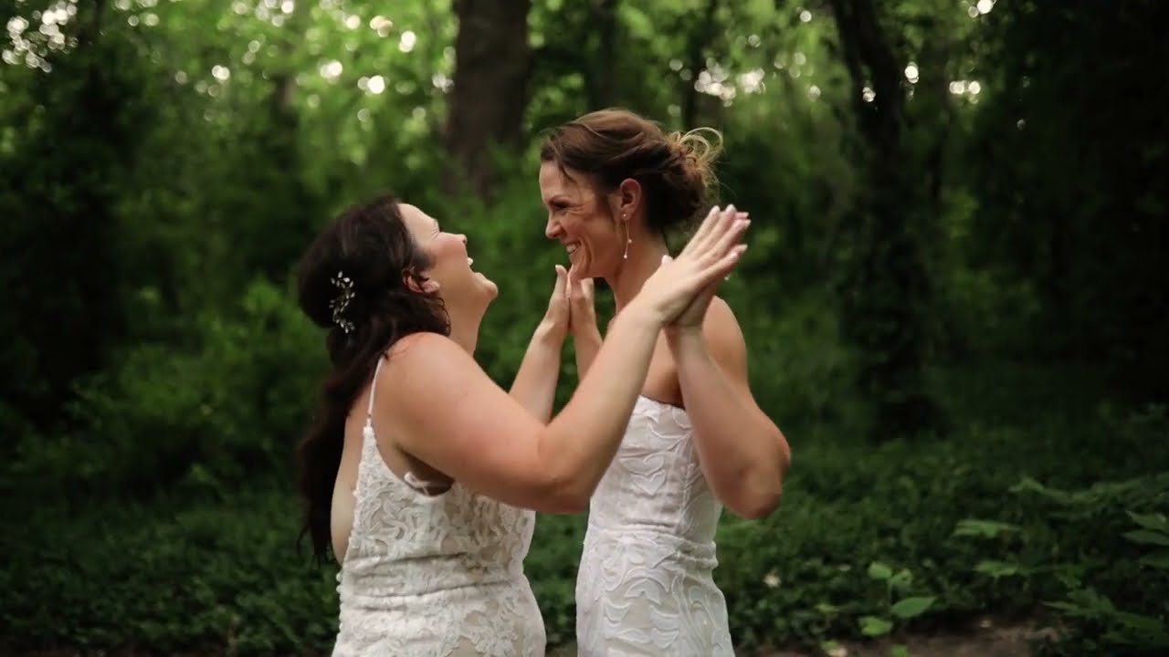 Amazing Lesbian Wedding | Two brides: Courtney + Mia 🌈💍 #lgtbt  #lgbtq #gay #lesbian #wedding