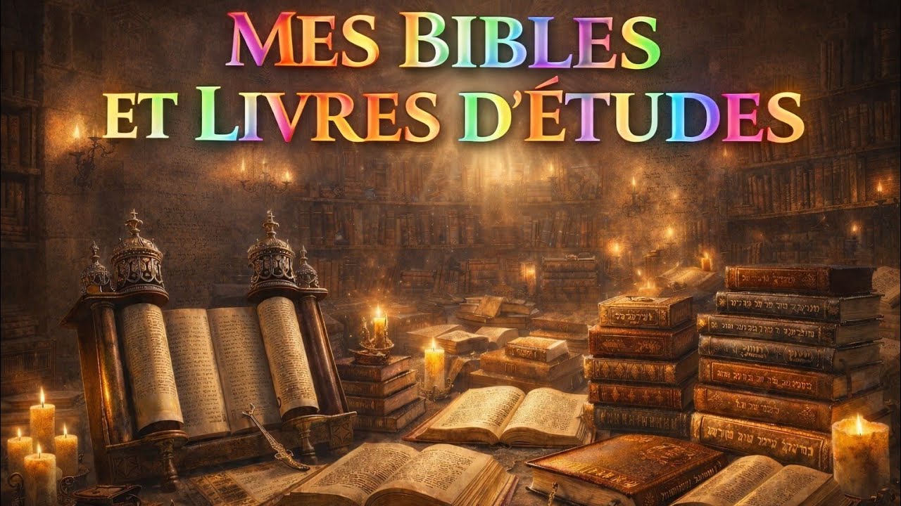 Mes bibles et mes livres d'études / My Bibles and Study Books