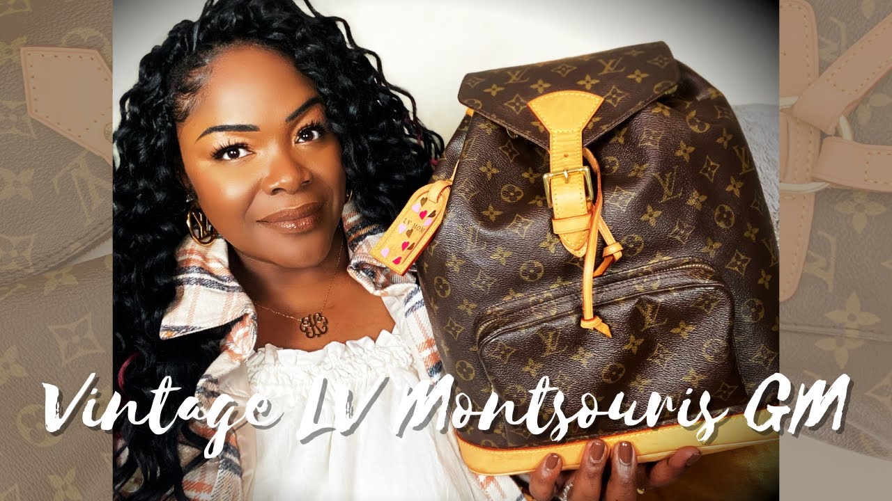 VINTAGE LV MONTSOURIS GM || BAG REVIEW || WIMB || DOUBLEXLUXXE