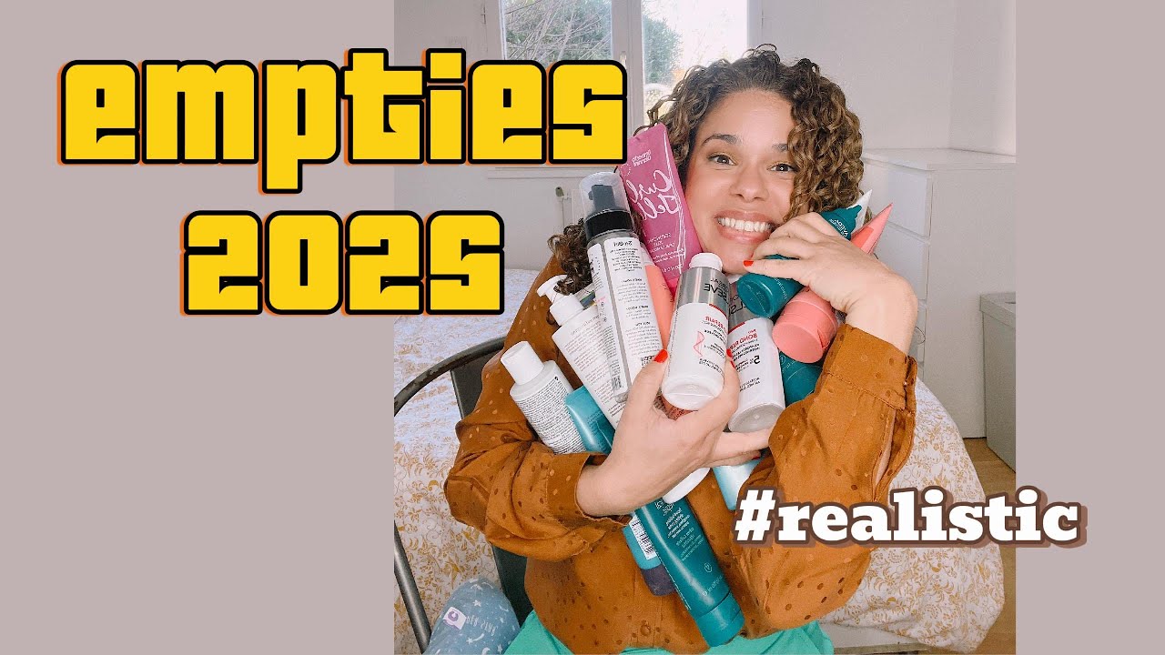 My 2025 Beauty Empties | Mature Skin Skincare & Curly Hair Care I Actually Used