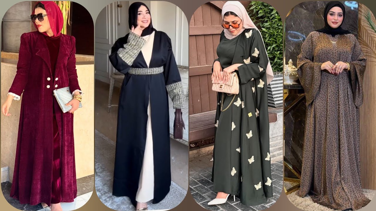 عبايات رمضان والعيد2026🌠🎉أروع تشكيله عبايات سوداء وألواااان خروج 2025/2026🌸 موديلات حجابات شتويه2026